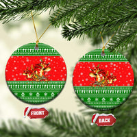 Amazing Mushroom Christmas Yall Christmas Ceramic Ornament Xmas Holiday Patterns - Wonder Print Shop