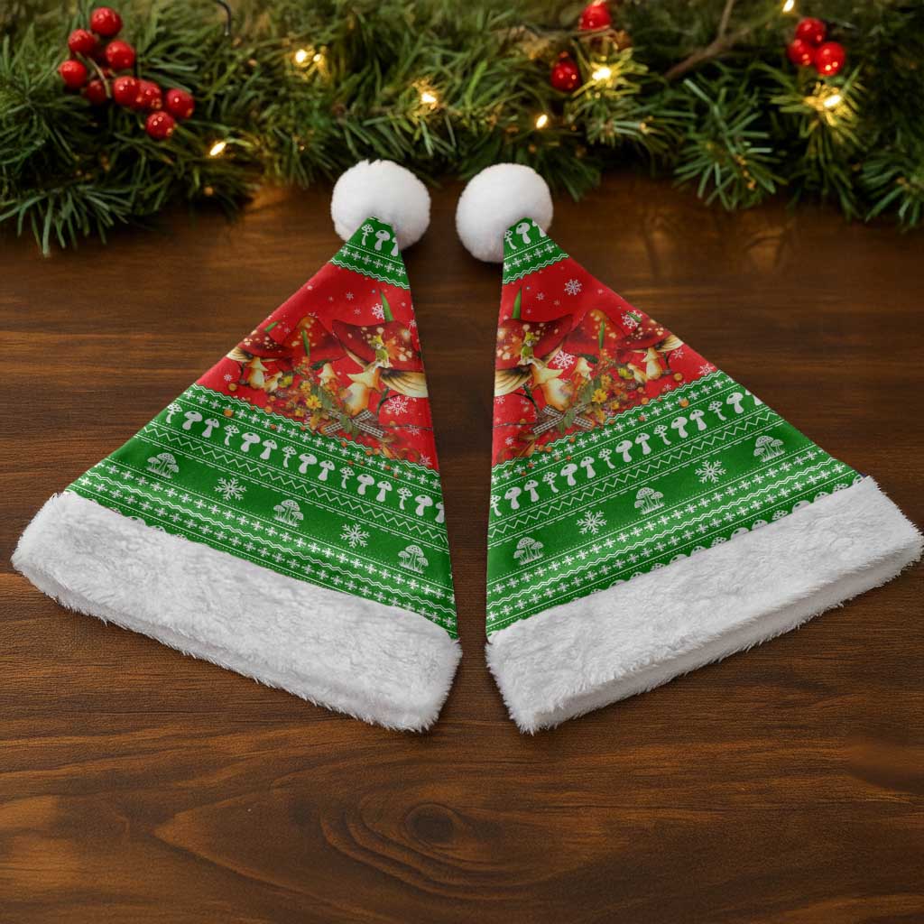 Amazing Mushroom Christmas Yall Christmas Santa Hat Xmas Holiday Patterns - Wonder Print Shop