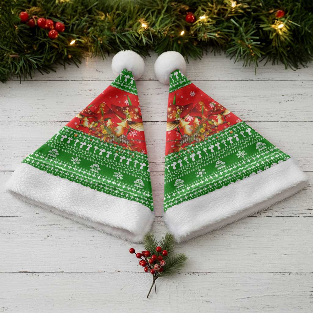 Amazing Mushroom Christmas Yall Christmas Santa Hat Xmas Holiday Patterns - Wonder Print Shop
