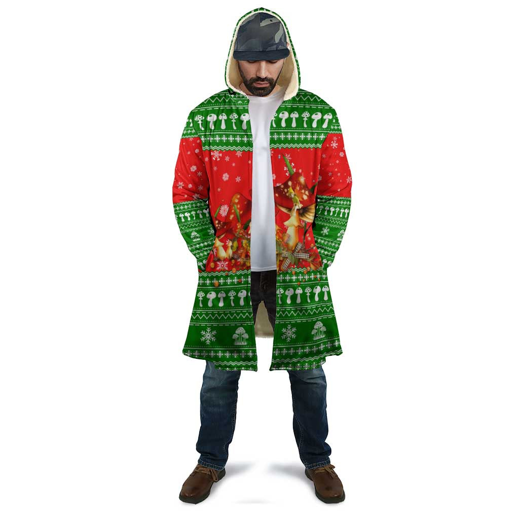Amazing Mushroom Christmas Yall Christmas Cloak Xmas Holiday Patterns - Wonder Print Shop
