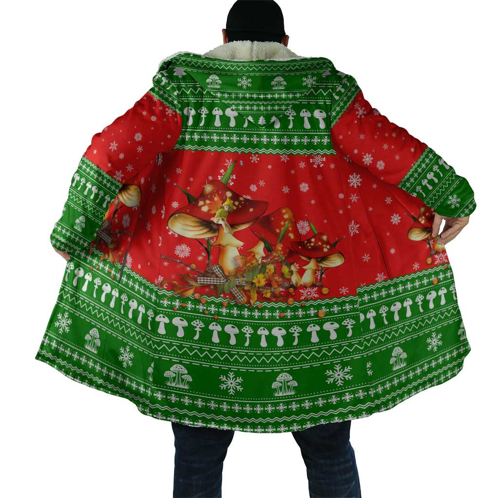 Amazing Mushroom Christmas Yall Christmas Cloak Xmas Holiday Patterns - Wonder Print Shop
