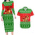 Amazing Mushroom Christmas Yall Christmas Couples Matching Long Sleeve Bodycon Dress and Hawaiian Shirt Xmas Holiday Patterns - Wonder Print Shop