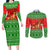 Amazing Mushroom Christmas Yall Christmas Couples Matching Long Sleeve Bodycon Dress and Long Sleeve Button Shirt Xmas Holiday Patterns - Wonder Print Shop