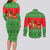 Amazing Mushroom Christmas Yall Christmas Couples Matching Long Sleeve Bodycon Dress and Long Sleeve Button Shirt Xmas Holiday Patterns - Wonder Print Shop