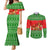 Amazing Mushroom Christmas Yall Christmas Couples Matching Mermaid Dress and Long Sleeve Button Shirt Xmas Holiday Patterns - Wonder Print Shop