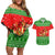 Amazing Mushroom Christmas Yall Christmas Couples Matching Off Shoulder Short Dress and Hawaiian Shirt Xmas Holiday Patterns - Wonder Print Shop