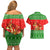 Amazing Mushroom Christmas Yall Christmas Couples Matching Off Shoulder Short Dress and Hawaiian Shirt Xmas Holiday Patterns - Wonder Print Shop