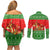 Amazing Mushroom Christmas Yall Christmas Couples Matching Off Shoulder Short Dress and Long Sleeve Button Shirt Xmas Holiday Patterns - Wonder Print Shop