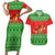 Amazing Mushroom Christmas Yall Christmas Couples Matching Short Sleeve Bodycon Dress and Hawaiian Shirt Xmas Holiday Patterns - Wonder Print Shop