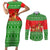 Amazing Mushroom Christmas Yall Christmas Couples Matching Short Sleeve Bodycon Dress and Long Sleeve Button Shirt Xmas Holiday Patterns - Wonder Print Shop