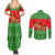 Amazing Mushroom Christmas Yall Christmas Couples Matching Summer Maxi Dress and Long Sleeve Button Shirt Xmas Holiday Patterns - Wonder Print Shop
