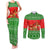 Amazing Mushroom Christmas Yall Christmas Couples Matching Tank Maxi Dress and Long Sleeve Button Shirt Xmas Holiday Patterns - Wonder Print Shop
