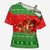 Amazing Mushroom Christmas Yall Christmas Cross Shoulder Shirt Xmas Holiday Patterns - Wonder Print Shop