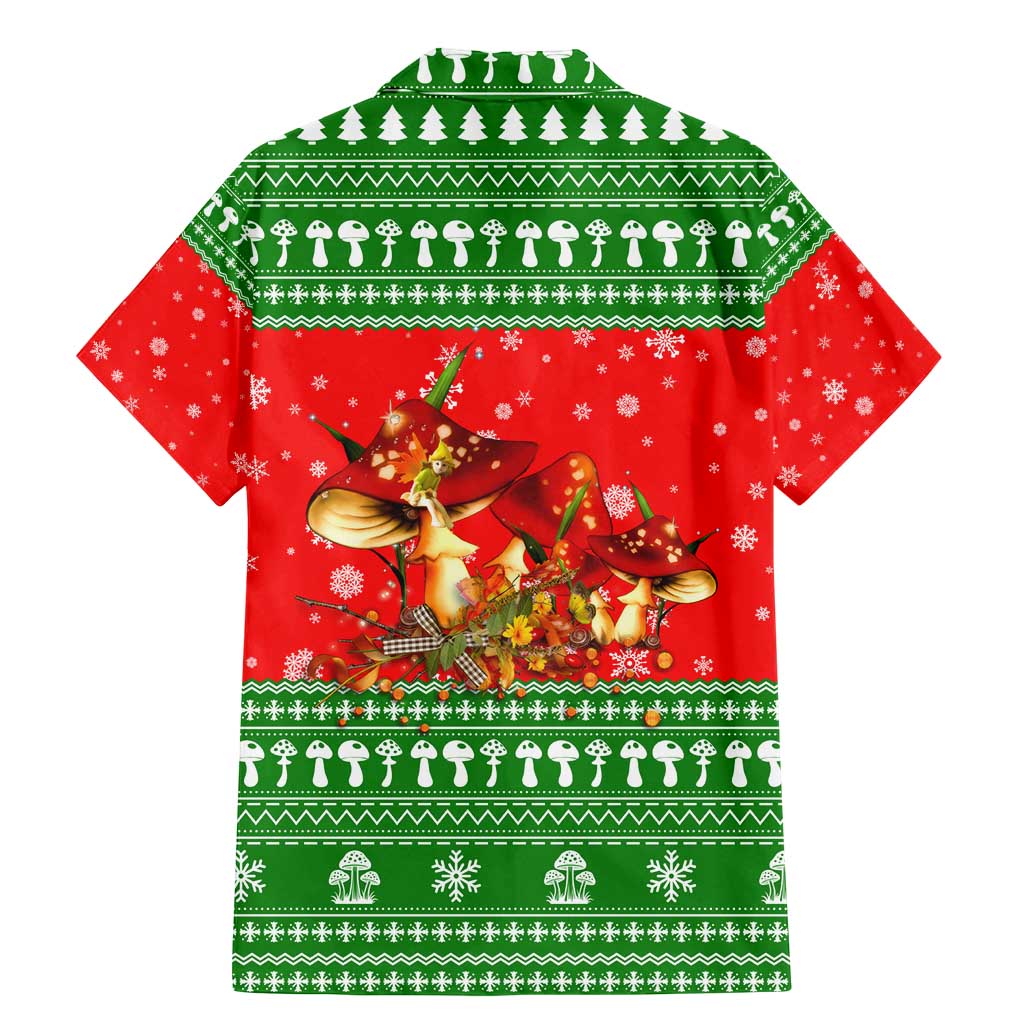 Amazing Mushroom Christmas Yall Christmas Family Matching Mermaid Dress and Hawaiian Shirt Xmas Holiday Patterns - Wonder Print Shop