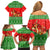 Amazing Mushroom Christmas Yall Christmas Family Matching Off Shoulder Short Dress and Hawaiian Shirt Xmas Holiday Patterns - Wonder Print Shop