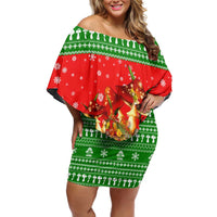 Amazing Mushroom Christmas Yall Christmas Family Matching Off Shoulder Short Dress and Hawaiian Shirt Xmas Holiday Patterns - Wonder Print Shop