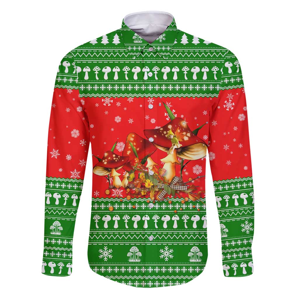 Amazing Mushroom Christmas Yall Christmas Family Matching Puletasi and Hawaiian Shirt Xmas Holiday Patterns - Wonder Print Shop