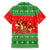 Amazing Mushroom Christmas Yall Christmas Family Matching Short Sleeve Bodycon Dress and Hawaiian Shirt Xmas Holiday Patterns - Wonder Print Shop