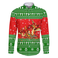 Amazing Mushroom Christmas Yall Christmas Family Matching Short Sleeve Bodycon Dress and Hawaiian Shirt Xmas Holiday Patterns - Wonder Print Shop