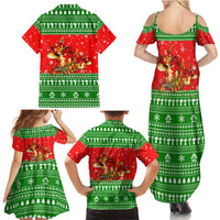 Amazing Mushroom Christmas Yall Christmas Family Matching Summer Maxi Dress and Hawaiian Shirt Xmas Holiday Patterns - Wonder Print Shop