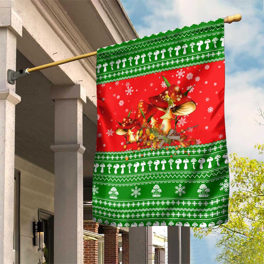Amazing Mushroom Christmas Yall Christmas Garden Flag Xmas Holiday Patterns - Wonder Print Shop