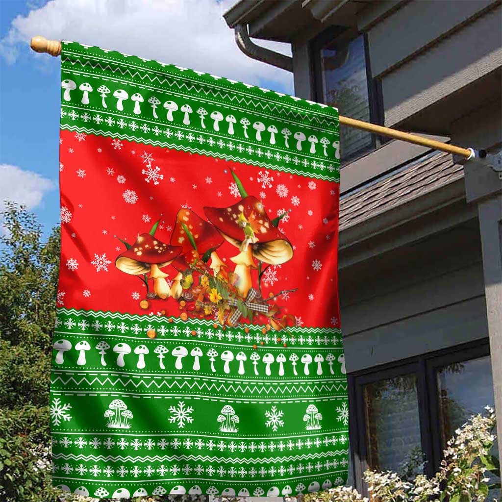 Amazing Mushroom Christmas Yall Christmas Garden Flag Xmas Holiday Patterns - Wonder Print Shop