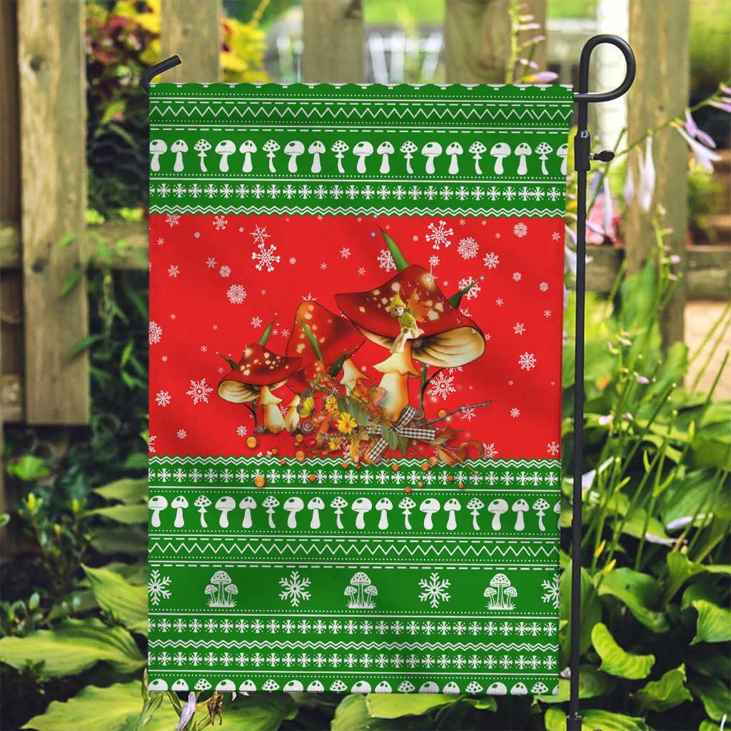 Amazing Mushroom Christmas Yall Christmas Garden Flag Xmas Holiday Patterns - Wonder Print Shop