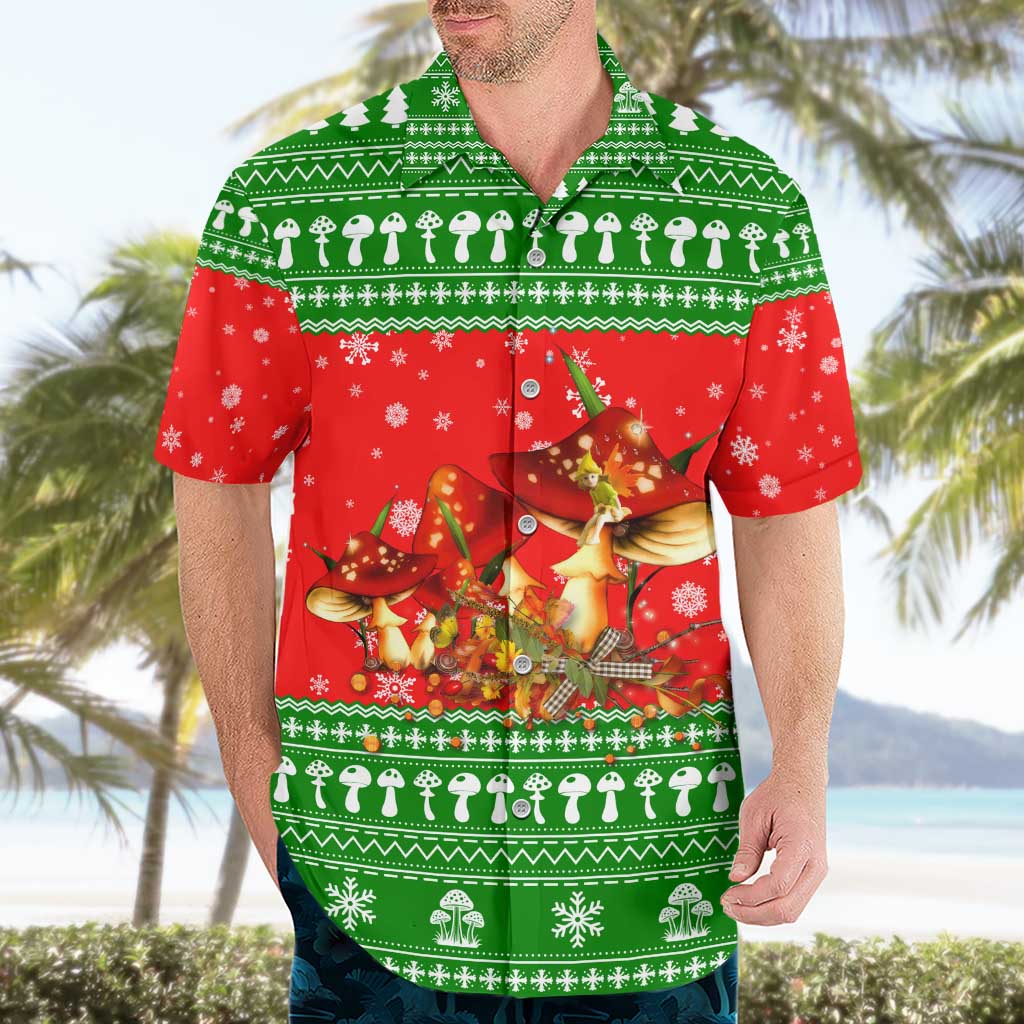 Amazing Mushroom Christmas Yall Christmas Hawaiian Shirt Xmas Holiday Patterns - Wonder Print Shop