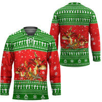Amazing Mushroom Christmas Yall Christmas Hockey Jersey Xmas Holiday Patterns - Wonder Print Shop