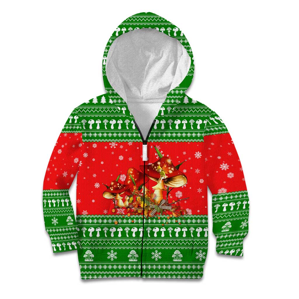 Amazing Mushroom Christmas Yall Christmas Kid Hoodie Xmas Holiday Patterns - Wonder Print Shop