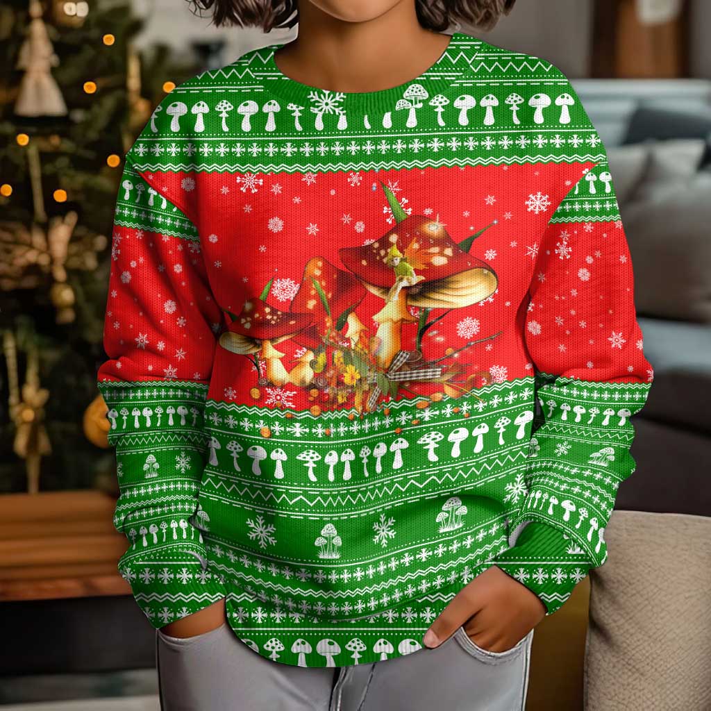 Amazing Mushroom Christmas Yall Christmas Kid Ugly Christmas Sweater Xmas Holiday Patterns - Wonder Print Shop
