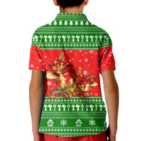 Amazing Mushroom Christmas Yall Christmas Kid Polo Shirt Xmas Holiday Patterns - Wonder Print Shop