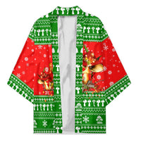 Amazing Mushroom Christmas Yall Christmas Kimono Xmas Holiday Patterns - Wonder Print Shop