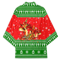 Amazing Mushroom Christmas Yall Christmas Kimono Xmas Holiday Patterns - Wonder Print Shop