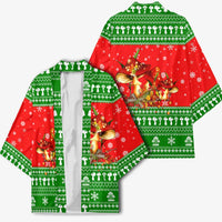 Amazing Mushroom Christmas Yall Christmas Kimono Xmas Holiday Patterns - Wonder Print Shop