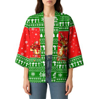 Amazing Mushroom Christmas Yall Christmas Kimono Xmas Holiday Patterns - Wonder Print Shop