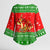 Amazing Mushroom Christmas Yall Christmas Kimono Sleeve Blouse Xmas Holiday Patterns - Wonder Print Shop