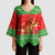 Amazing Mushroom Christmas Yall Christmas Kimono Sleeve Blouse Xmas Holiday Patterns - Wonder Print Shop