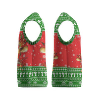 Amazing Mushroom Christmas Yall Christmas Knitted V-Neck Vest Xmas Holiday Patterns - Wonder Print Shop