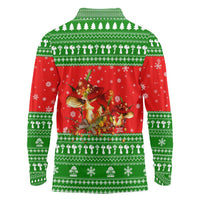Amazing Mushroom Christmas Yall Christmas Long Sleeve Polo Shirt Xmas Holiday Patterns - Wonder Print Shop