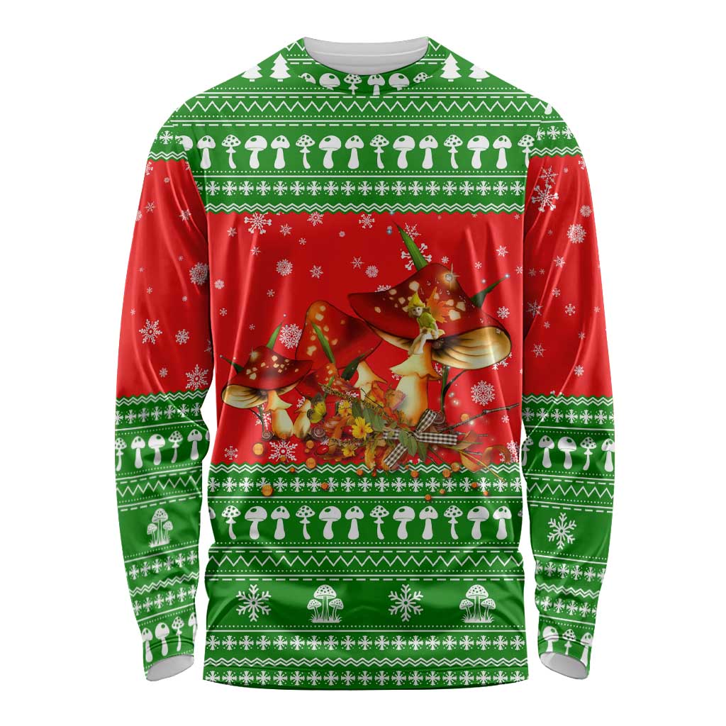 Amazing Mushroom Christmas Yall Christmas Long Sleeve Shirt Xmas Holiday Patterns - Wonder Print Shop