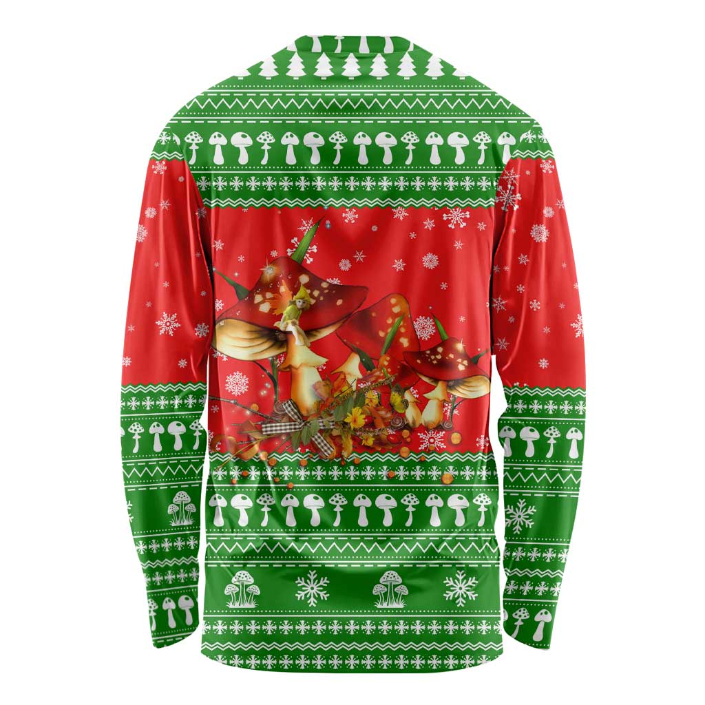 Amazing Mushroom Christmas Yall Christmas Long Sleeve Shirt Xmas Holiday Patterns - Wonder Print Shop