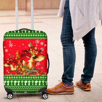 Amazing Mushroom Christmas Yall Christmas Luggage Cover Xmas Holiday Patterns - Wonder Print Shop