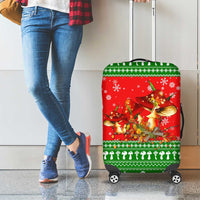 Amazing Mushroom Christmas Yall Christmas Luggage Cover Xmas Holiday Patterns - Wonder Print Shop