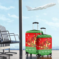 Amazing Mushroom Christmas Yall Christmas Luggage Cover Xmas Holiday Patterns - Wonder Print Shop