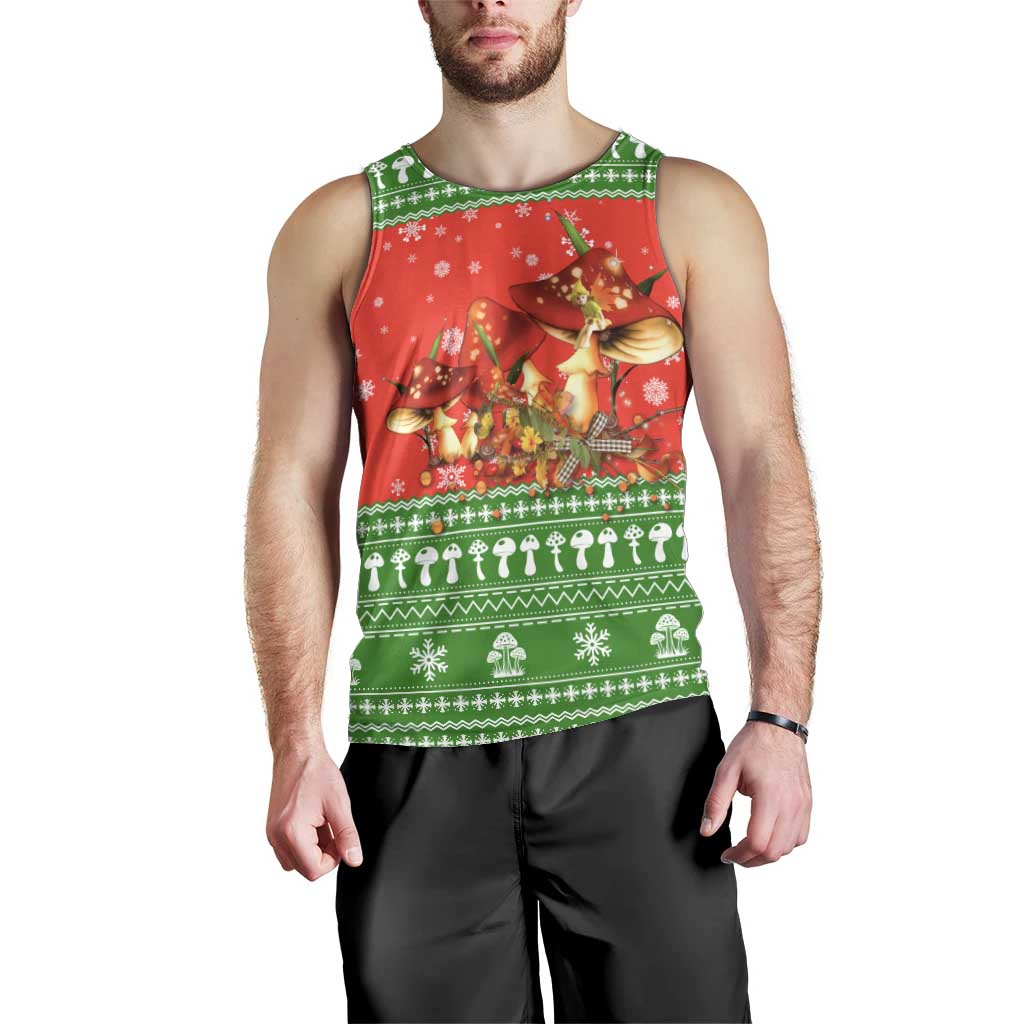 Amazing Mushroom Christmas Yall Christmas Men Tank Top Xmas Holiday Patterns - Wonder Print Shop