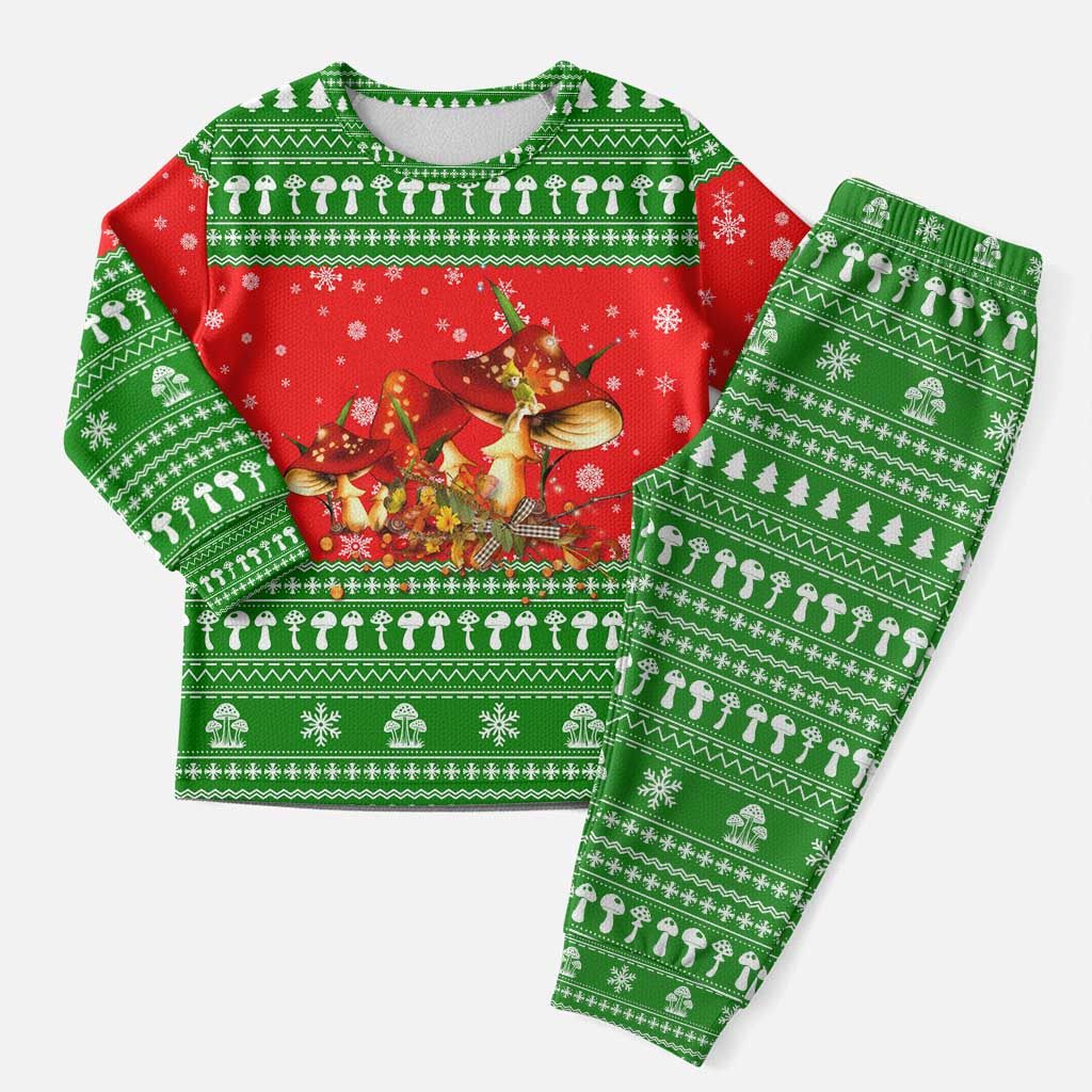 Amazing Mushroom Christmas Yall Christmas Pajama Set Xmas Holiday Patterns - Wonder Print Shop