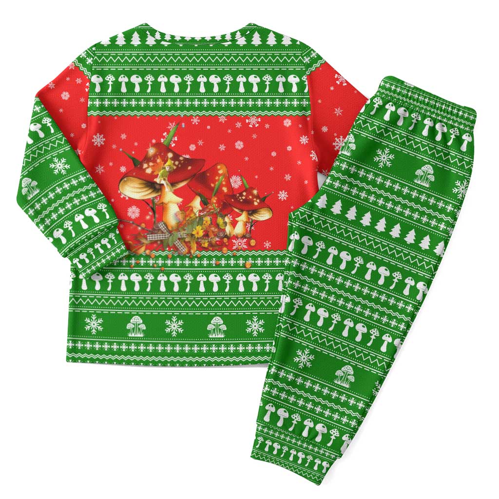 Amazing Mushroom Christmas Yall Christmas Pajama Set Xmas Holiday Patterns - Wonder Print Shop