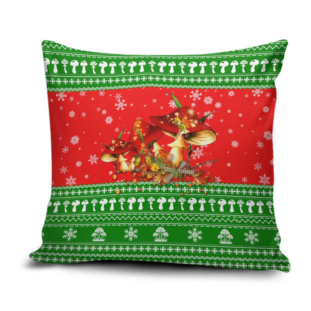 Amazing Mushroom Christmas Yall Christmas Pillow Cover Xmas Holiday Patterns - Wonder Print Shop