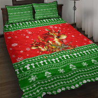 Amazing Mushroom Christmas Yall Christmas Quilt Bed Set Xmas Holiday Patterns - Wonder Print Shop